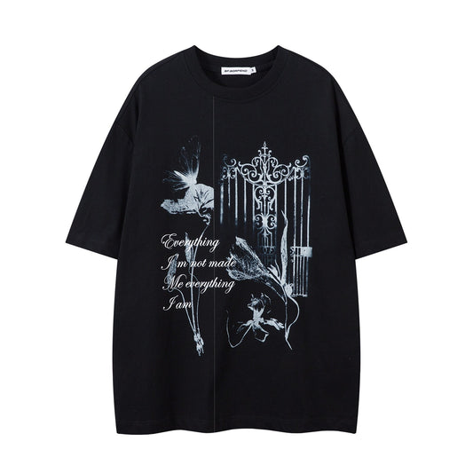 Heavyweight Pure Cotton Oversized Crew Neck Tee