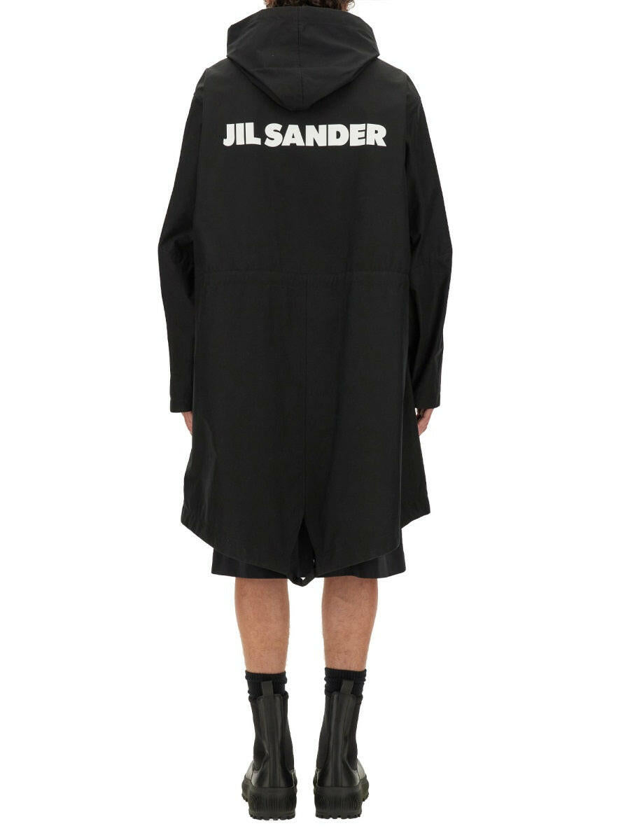 Jil Sander Men Parka With Logo
