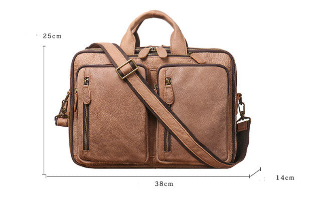 Men's Large Capacity Leather Travel Backpack Sell My Stuff