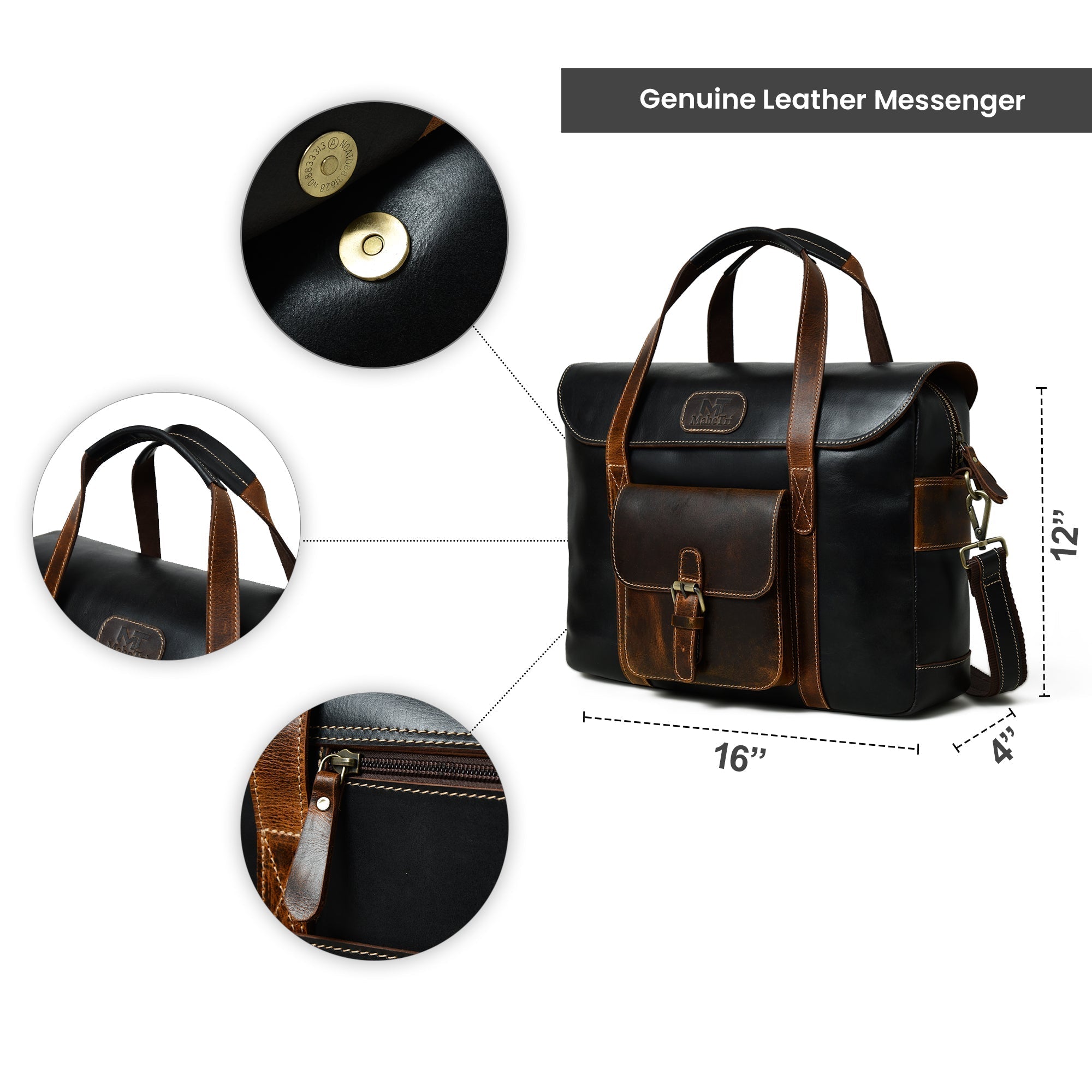 Walker Office Travel Top Handle Bag Classy Leather Bags
