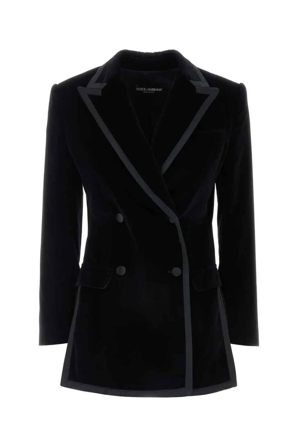 Dolce & Gabbana Women Black Velvet Blazer Luosophy