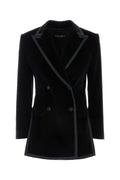 Dolce & Gabbana Women Black Velvet Blazer Luosophy
