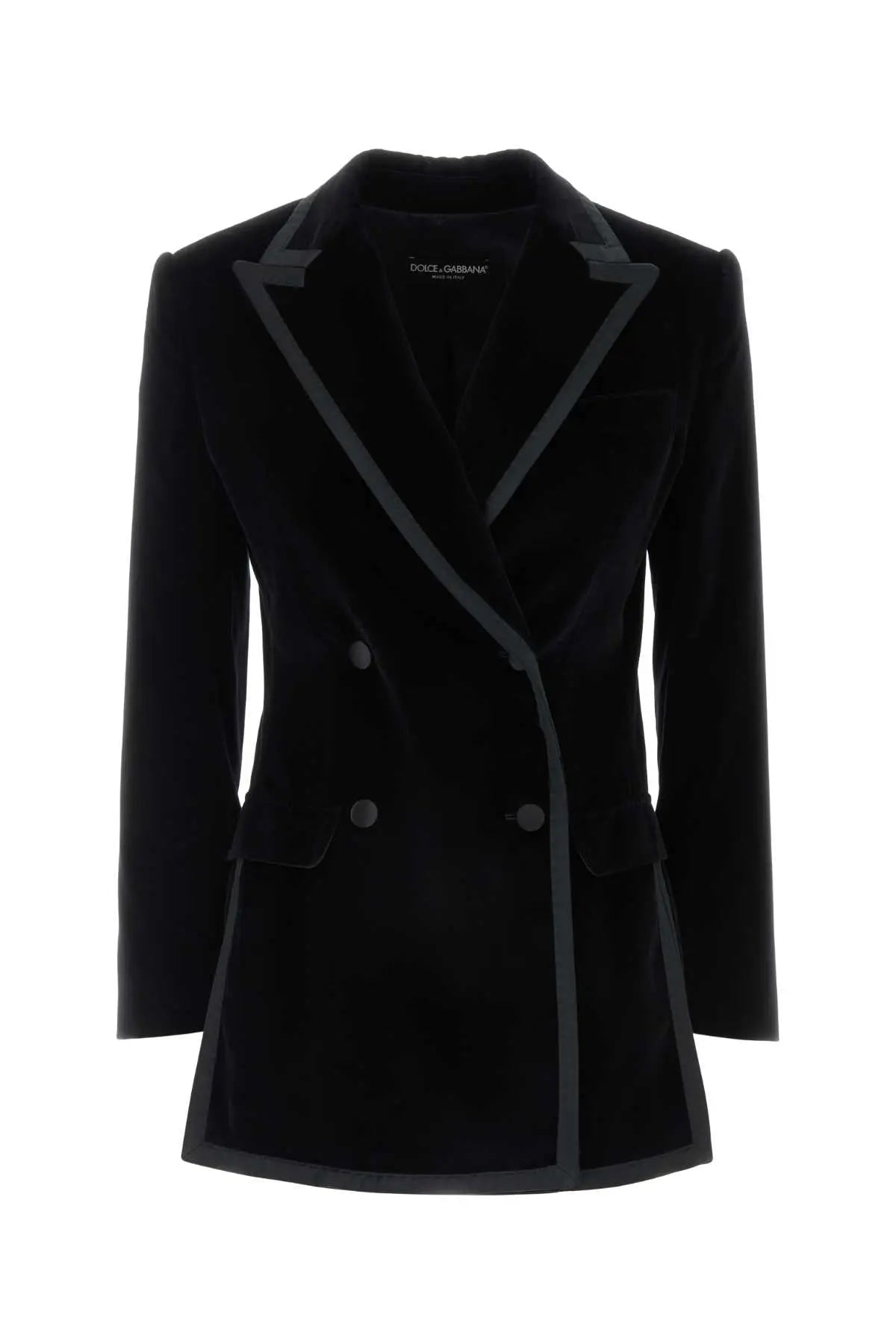 Dolce & Gabbana Women Black Velvet Blazer Luosophy