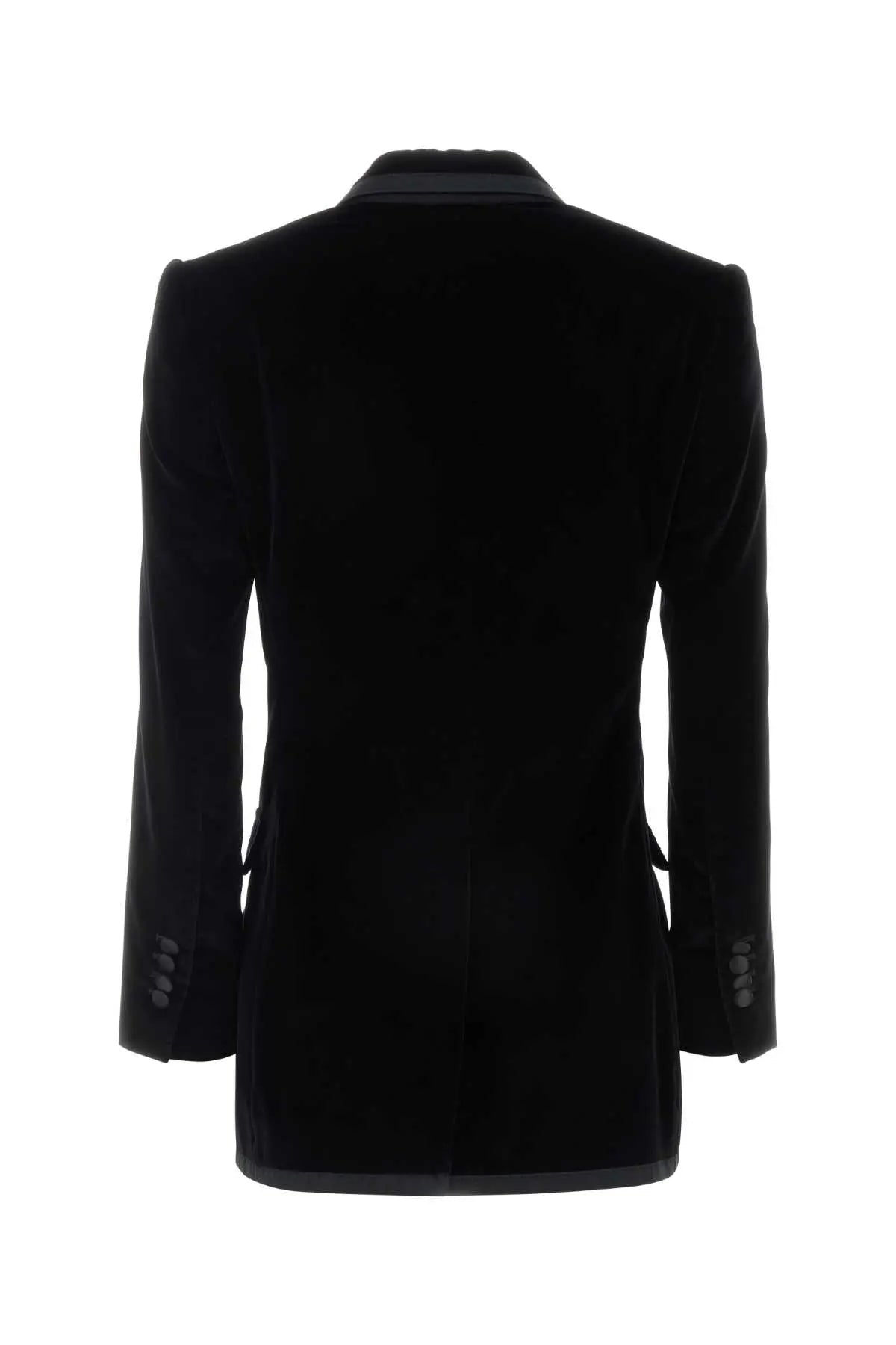 Dolce & Gabbana Women Black Velvet Blazer Luosophy