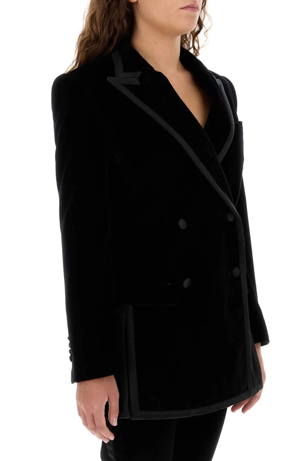 Dolce & Gabbana Women Black Velvet Blazer Luosophy