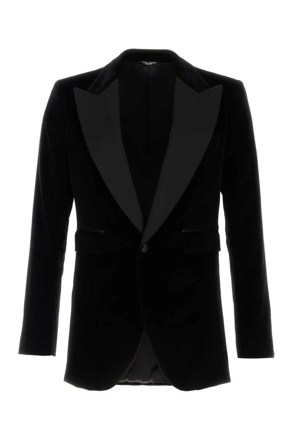 Dolce & Gabbana Men Black Velvet Blazer Luosophy