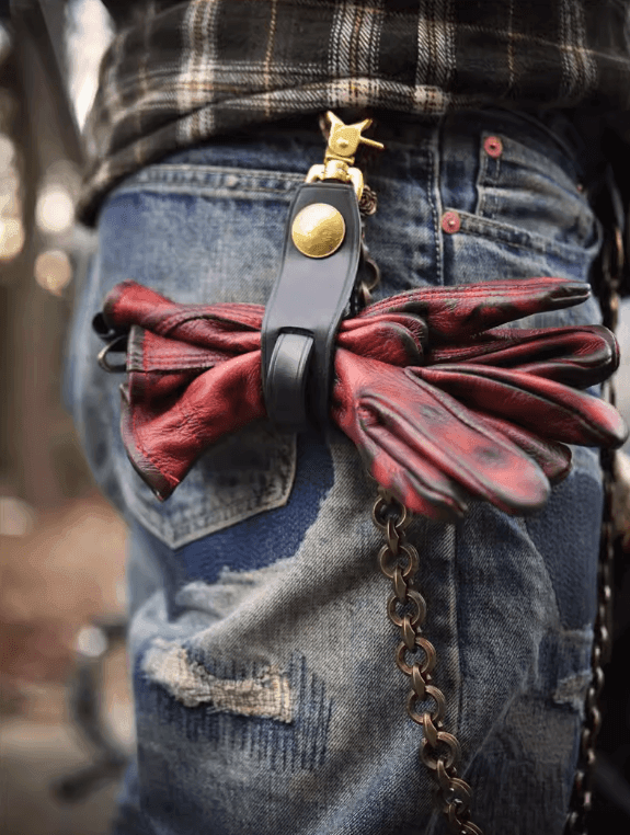 Leather Anti-Loss Motorcycle Glove Clip