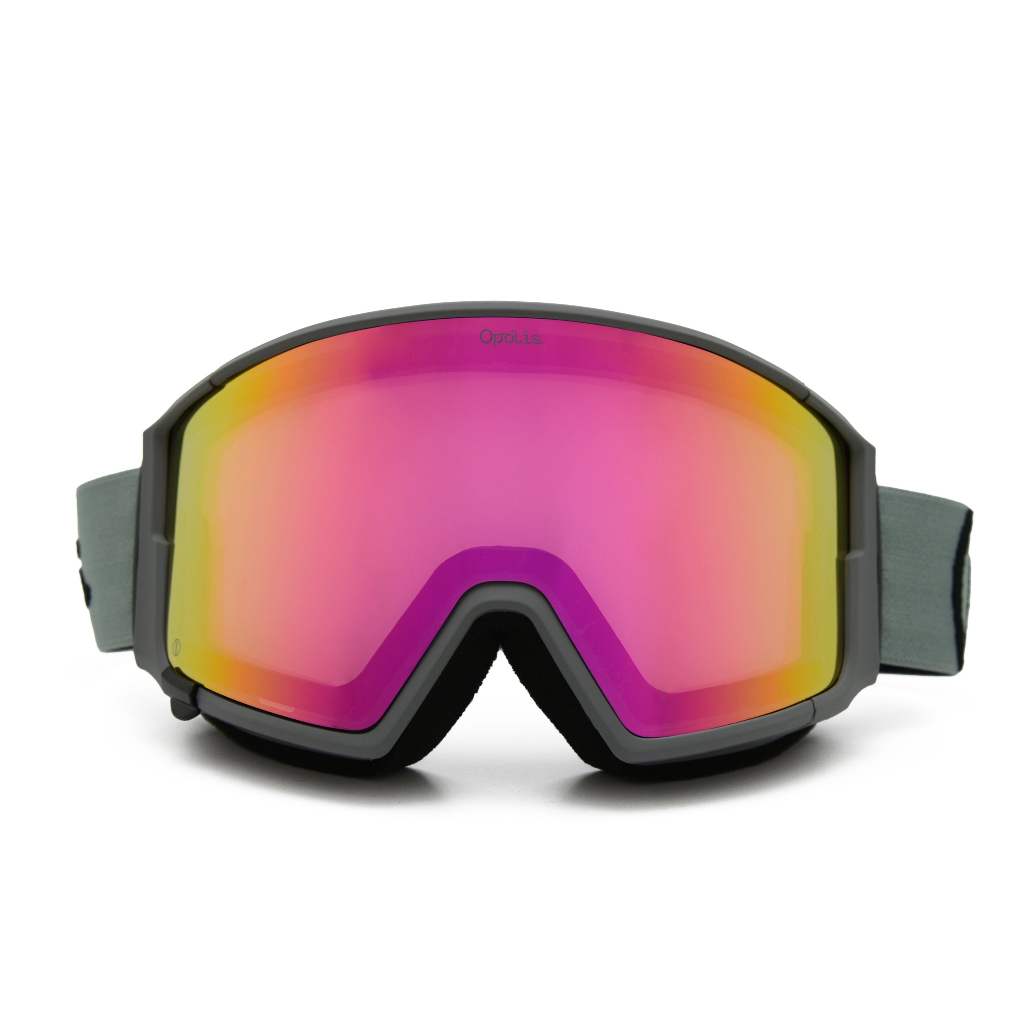 Grey Wolf Ski & Snowboard Goggles (Cherry Lemonade Mirrored Lens)