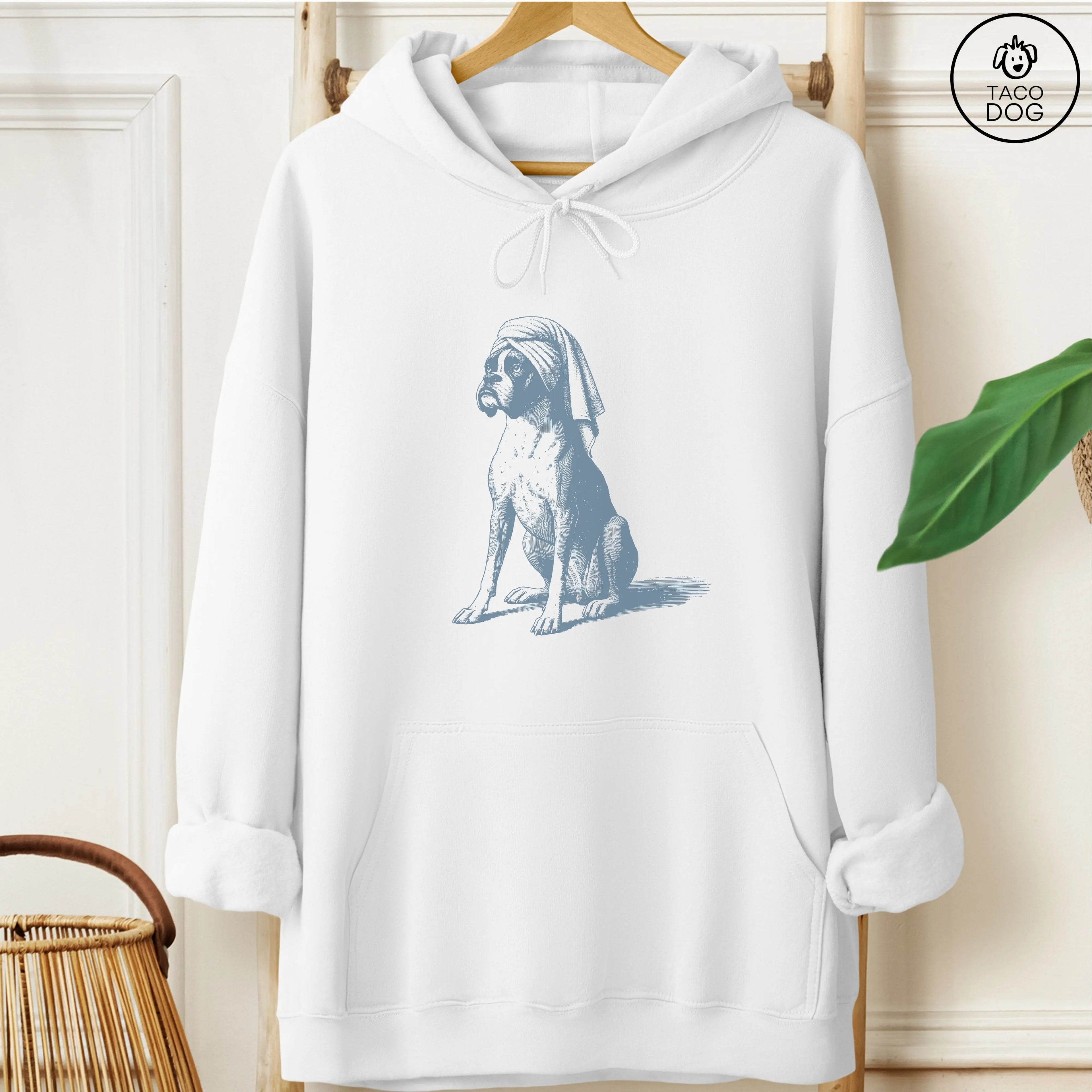 Boxer Dog Spa Bath Hoodie TacoDog