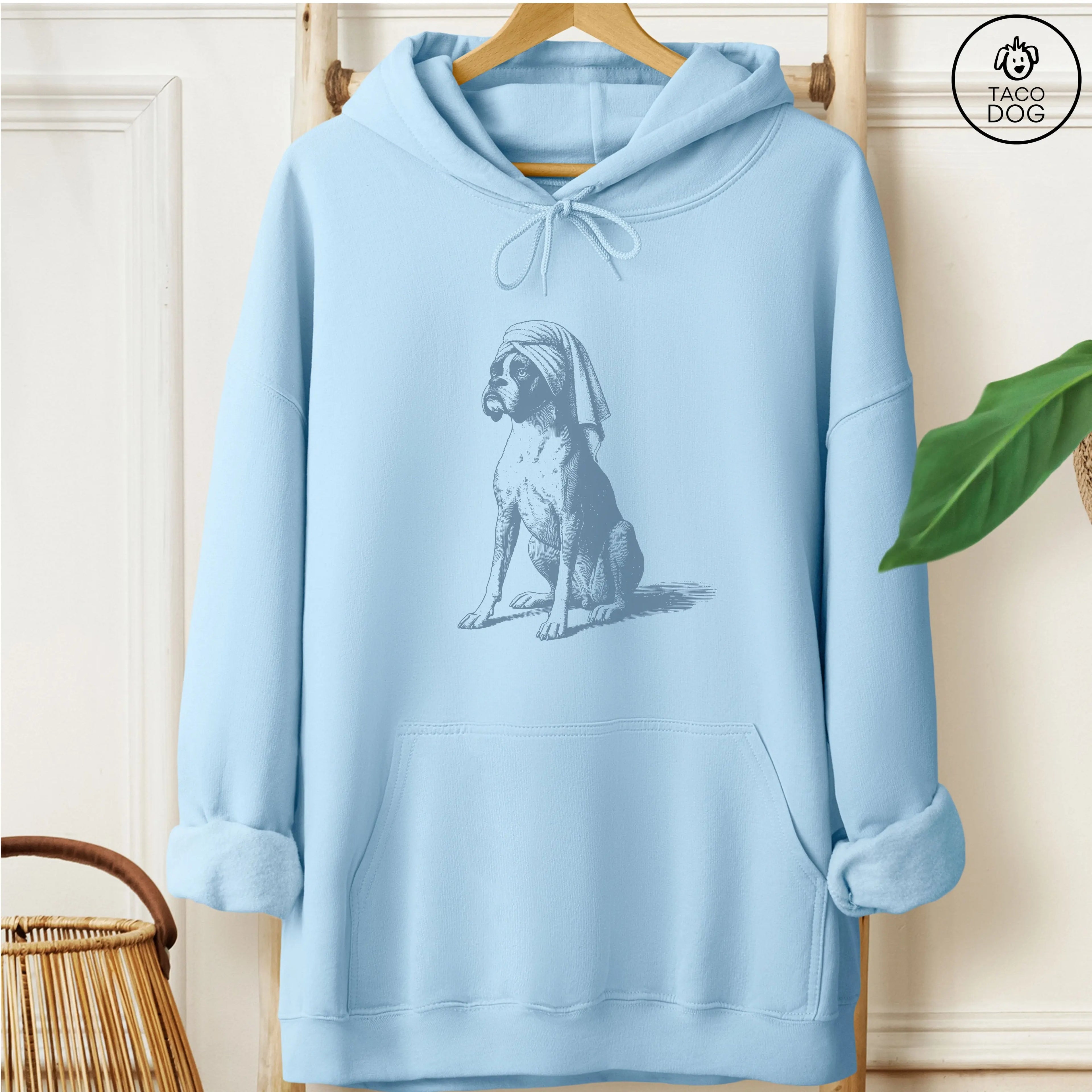 Boxer Dog Spa Bath Hoodie TacoDog