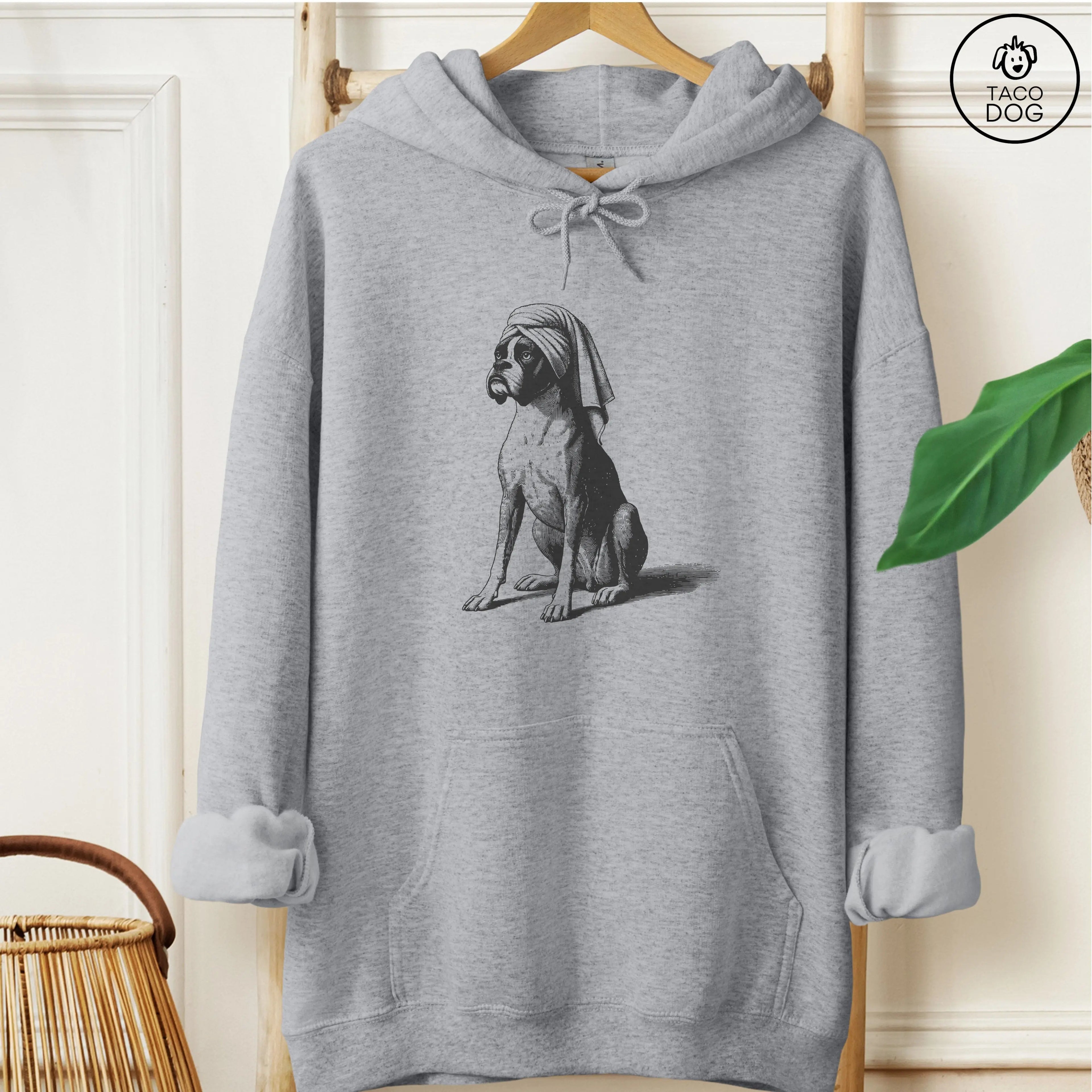 Boxer Dog Spa Bath Hoodie TacoDog