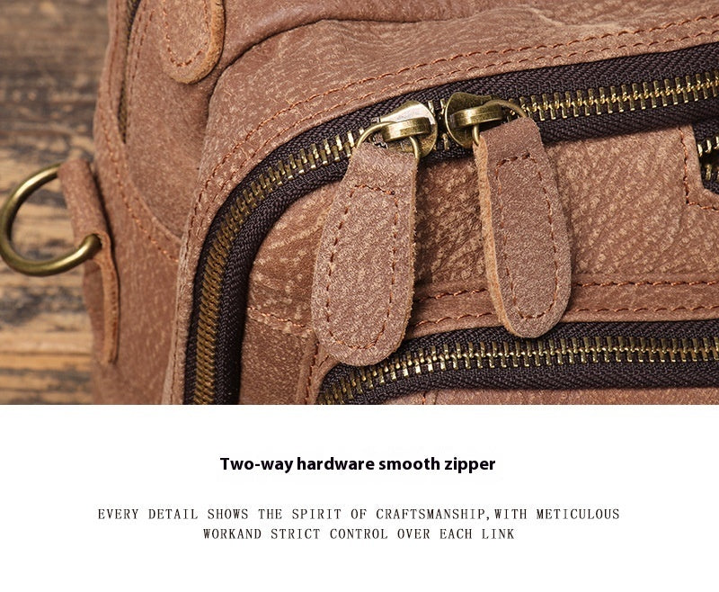 Men's Large Capacity Leather Travel Backpack Sell My Stuff