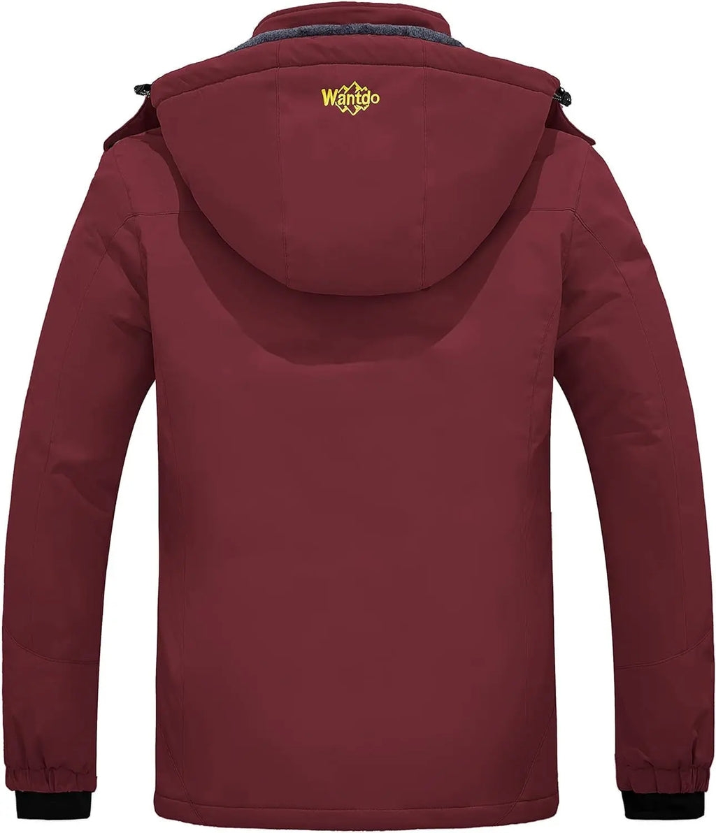 Women's Mountain Waterproof Ski Jacket Windproof Rain Jacket Winter Warm Hooded Coat Rnispir Store