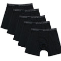 Men's Bamboo Viscose Boxer Briefs Underwear Black Color - 5-pack Spun Bamboo