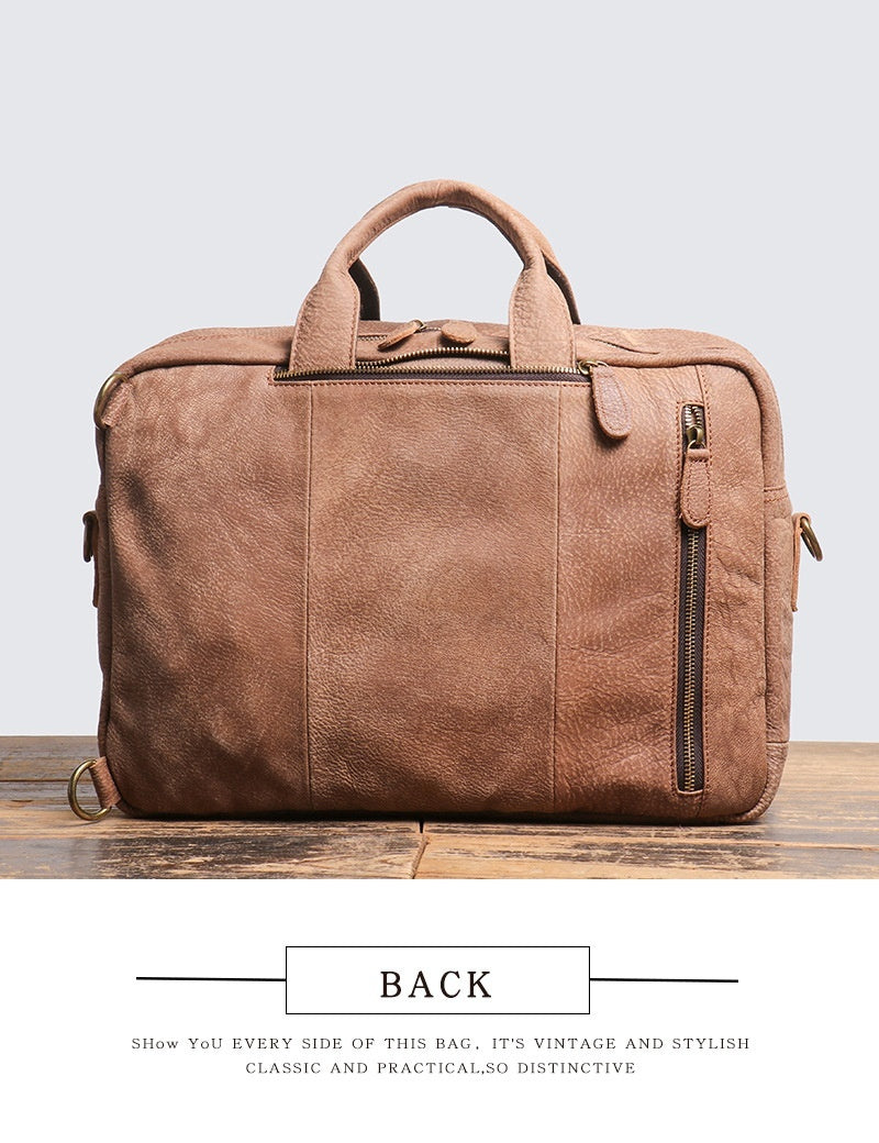 Men's Large Capacity Leather Travel Backpack Sell My Stuff