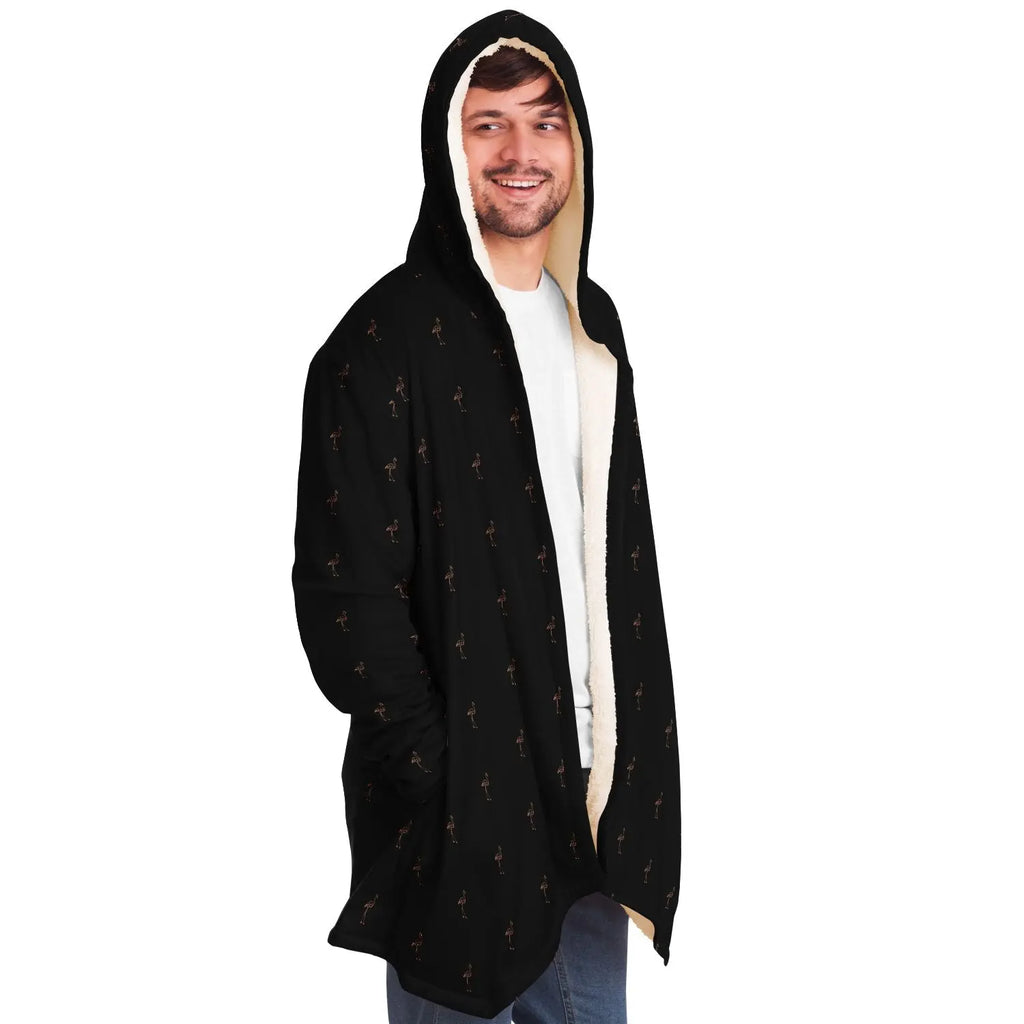 Classic Flamingo Silhouette Cloak Hoodie The Popular Flamingo