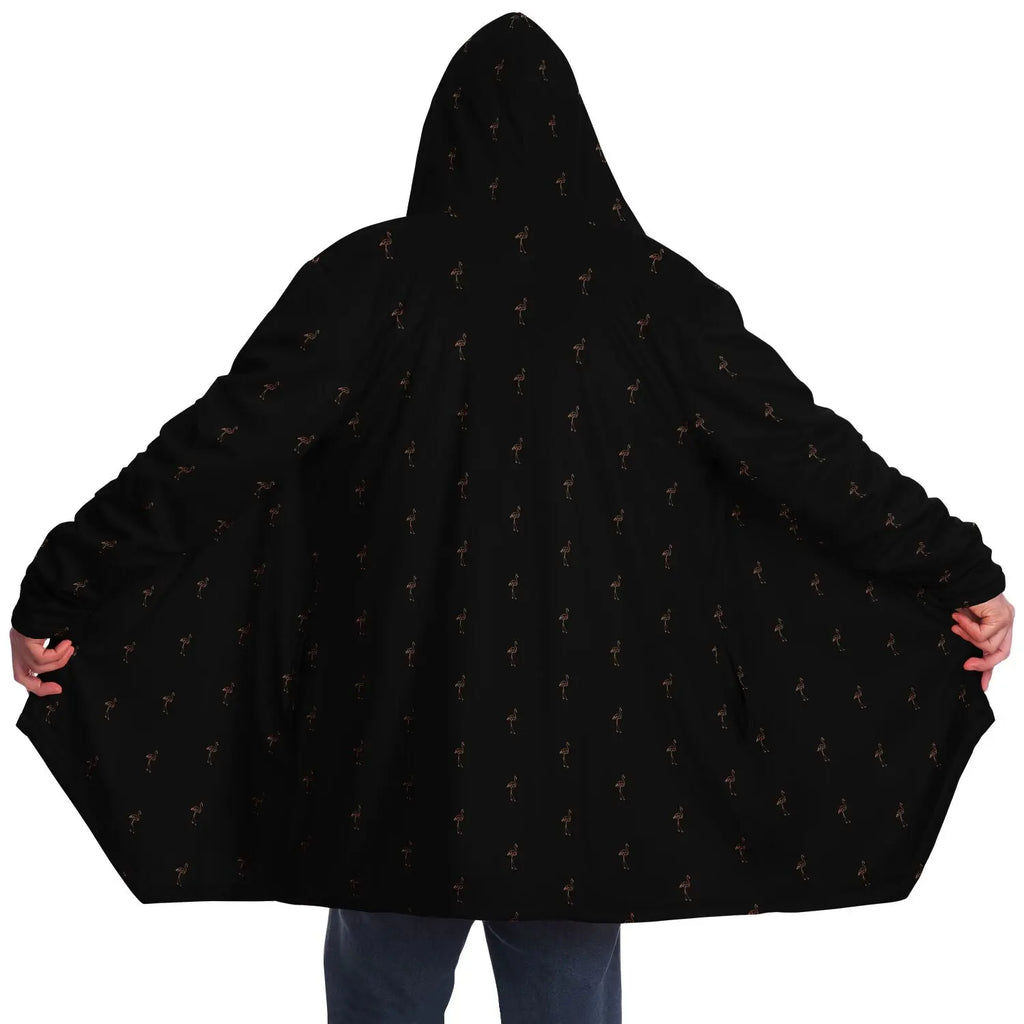Classic Flamingo Silhouette Cloak Hoodie The Popular Flamingo