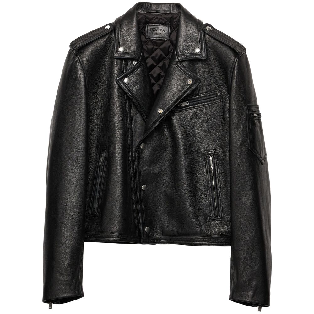 Prada Black Jackets - Leather Jackets Men