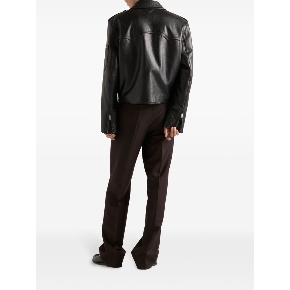 Prada Black Jackets - Leather Jackets Men