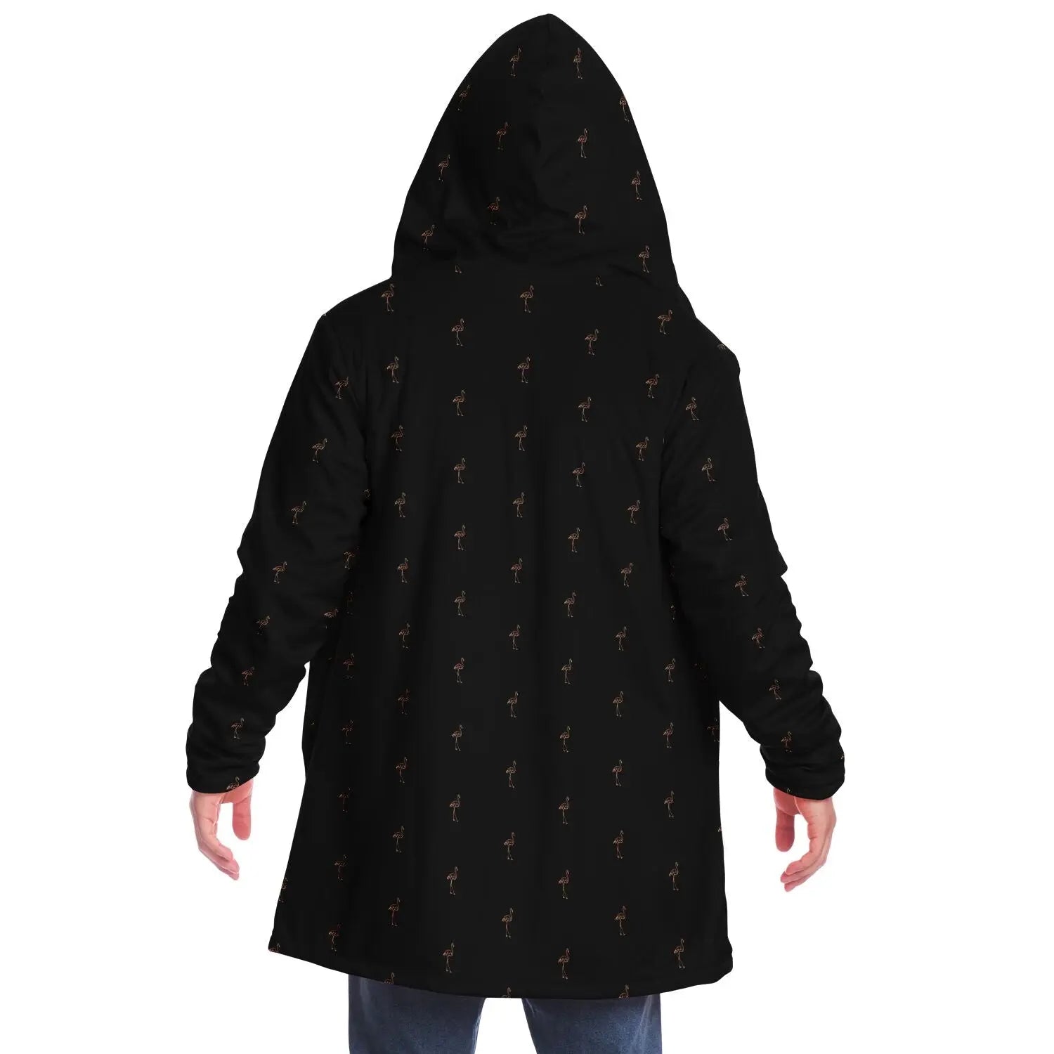 Classic Flamingo Silhouette Cloak Hoodie The Popular Flamingo