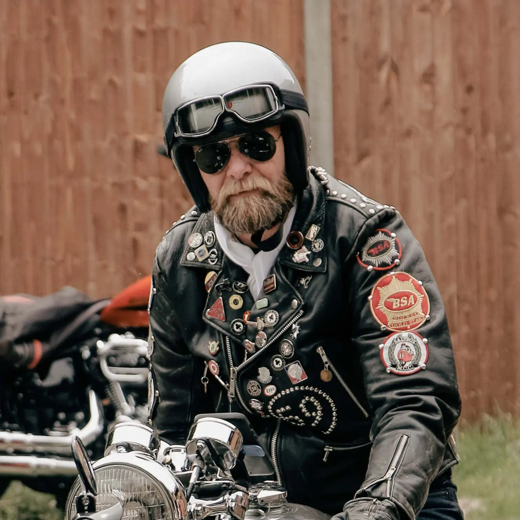 Vintage Leather Motorcycle Goggles BikerZoneZ