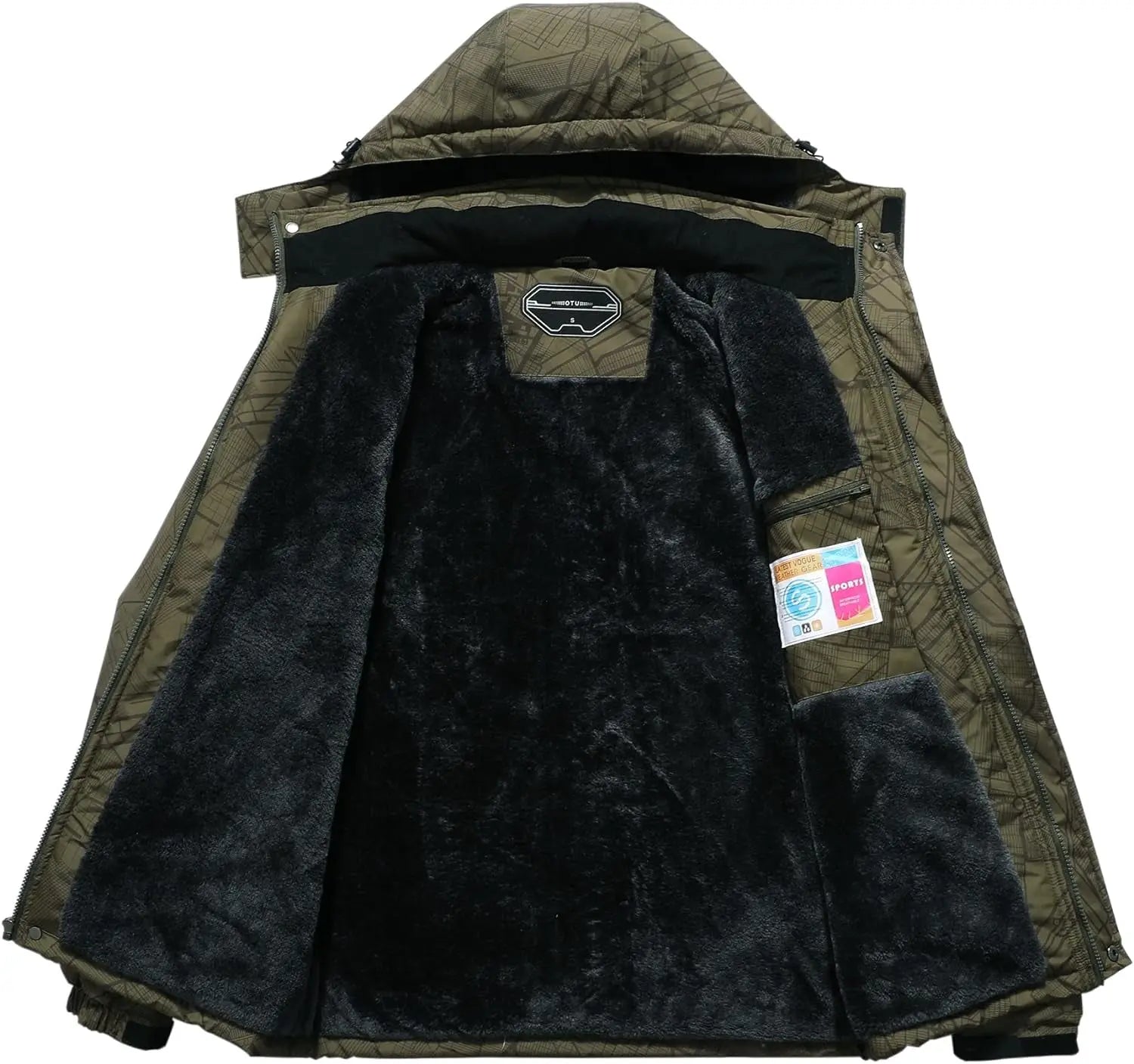 Men's Waterproof Ski Jacket Snowboarding Windbreaker Warm Winter Hooded Mountain Snow Coat Rnispir Store