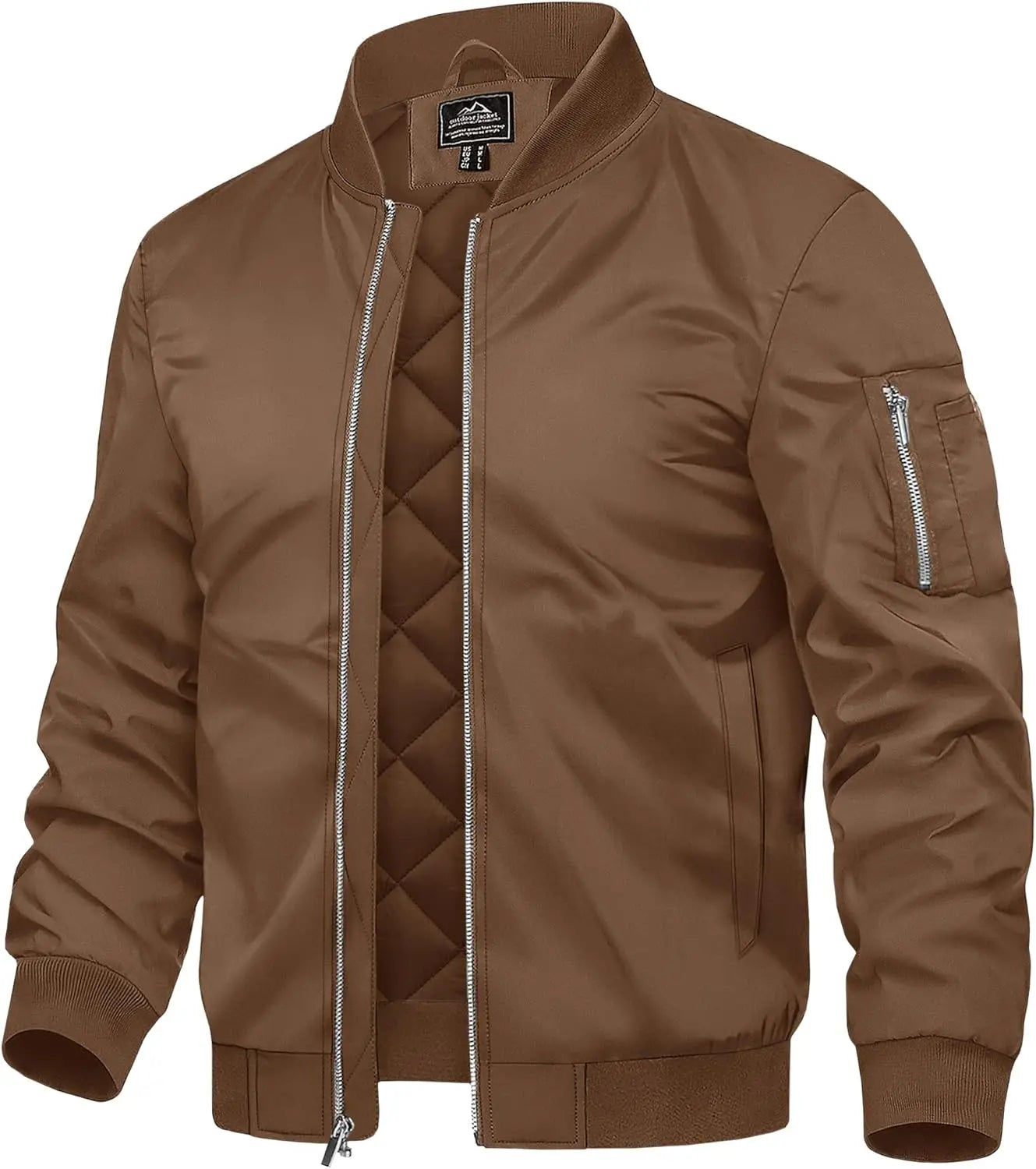 7DAY'S Men's Bomber Jackets Thermal Quilted Jacket Water Resistant Warm Winter Coats 7DAY'S