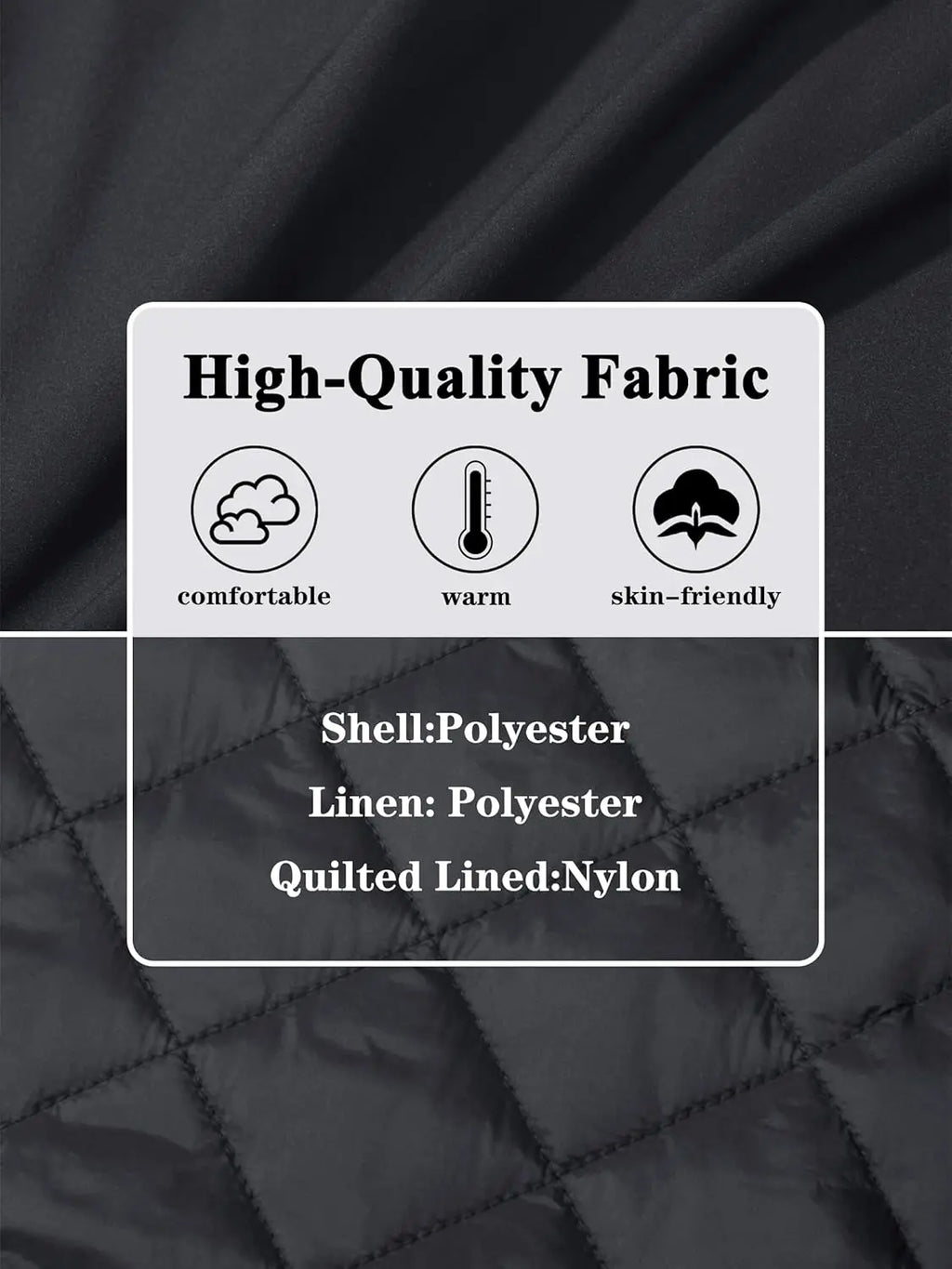 7DAY'S Men's Bomber Jackets Thermal Quilted Jacket Water Resistant Warm Winter Coats 7DAY'S