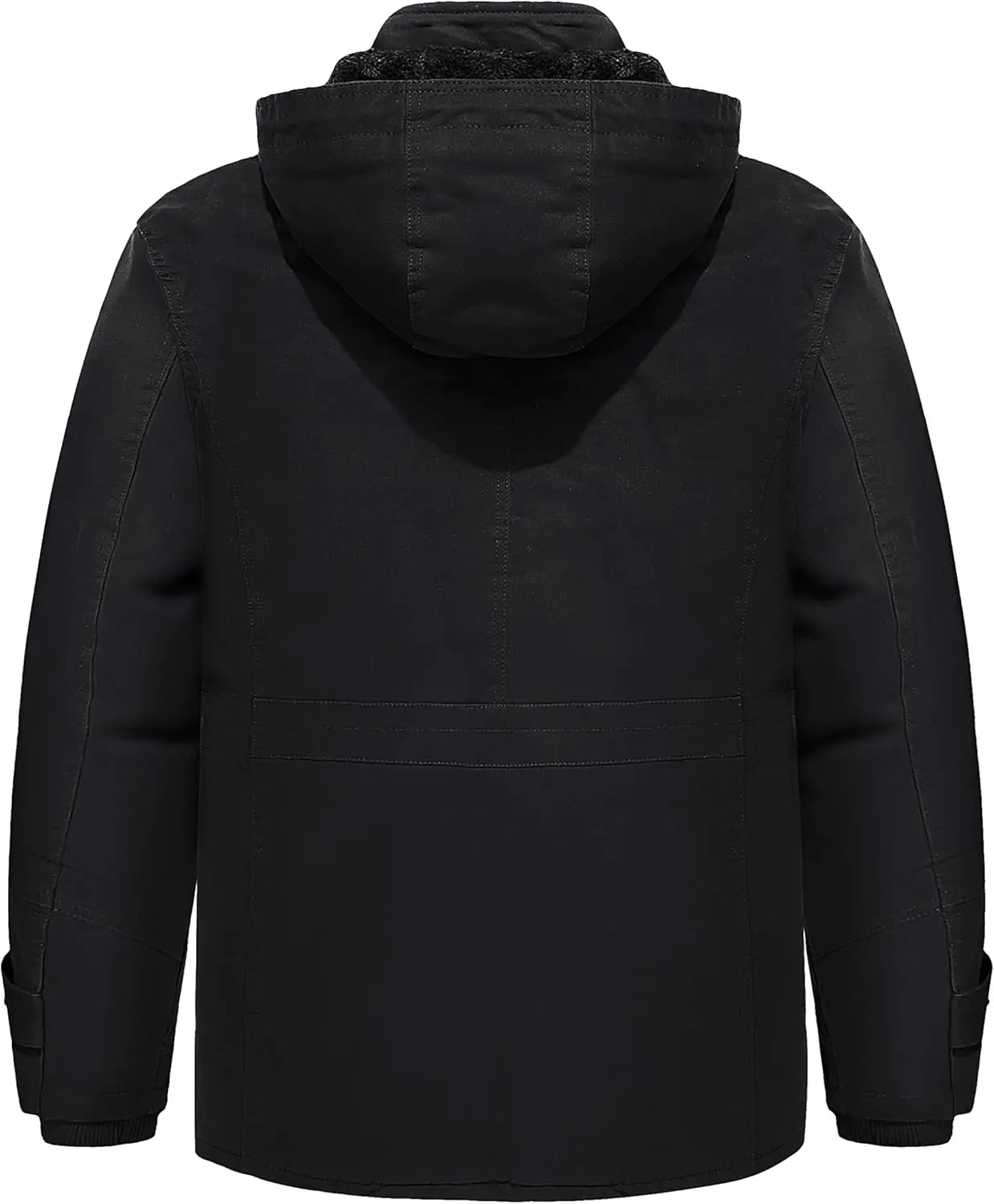 7DAY'S Men's Winter Jacket Cotton Military Jackets Fleece Lined Thick Work Warm Cargo Coats with Hooded 7DAY'S