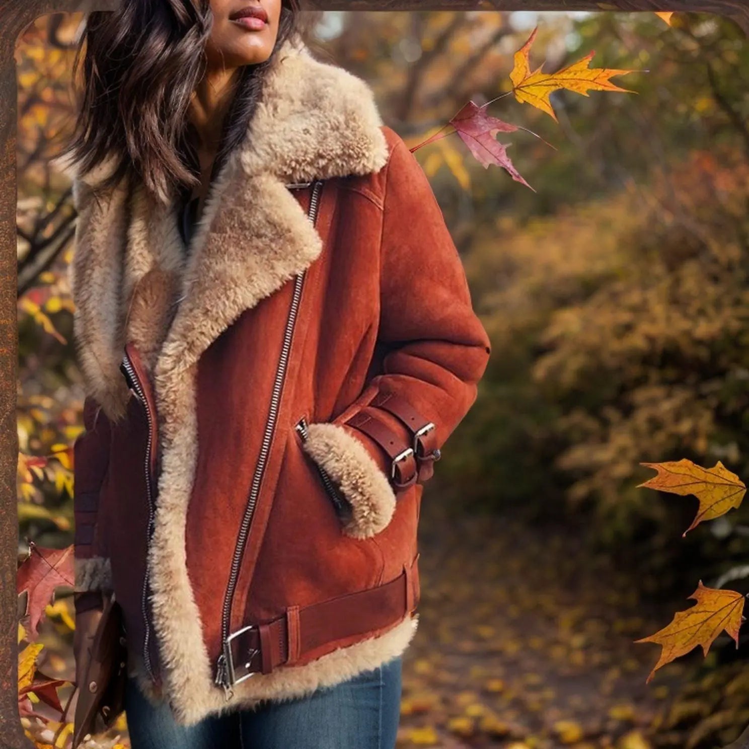 Western Fur & Suede Coat | Stylish Country Girl Jacket for Fall & Winter Country in My Heart