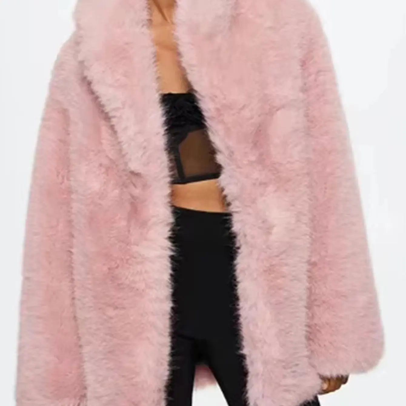 Elegant Sophisticated  Formal Wear V-neck Winter Coat Trendy Attic Store01