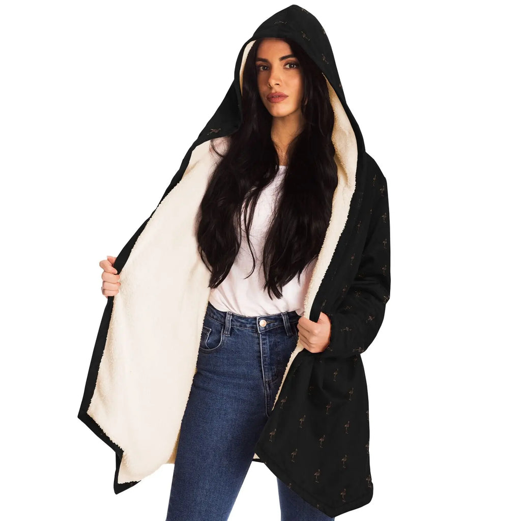 Classic Flamingo Silhouette Cloak Hoodie The Popular Flamingo
