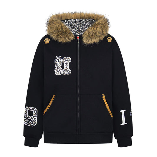 Mao Collar Hooded Jacket