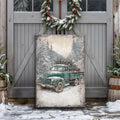 Vintage Truck With Christmas Tree Wall Art Tailored Canvases