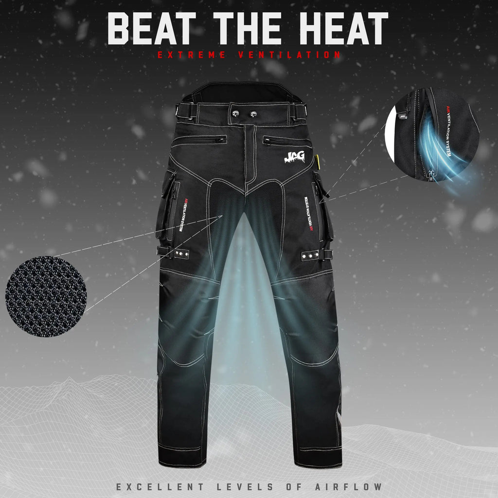 JAG Maverick Motorcycle Protective Pant - Black JAG