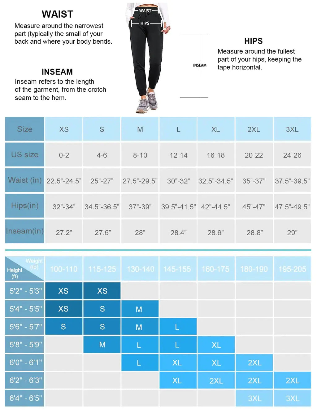 BALEAF Women's Fleece Lined Pants Water-Resistant Sweatpants Winter Thermal Ski Hiking Running Joggers