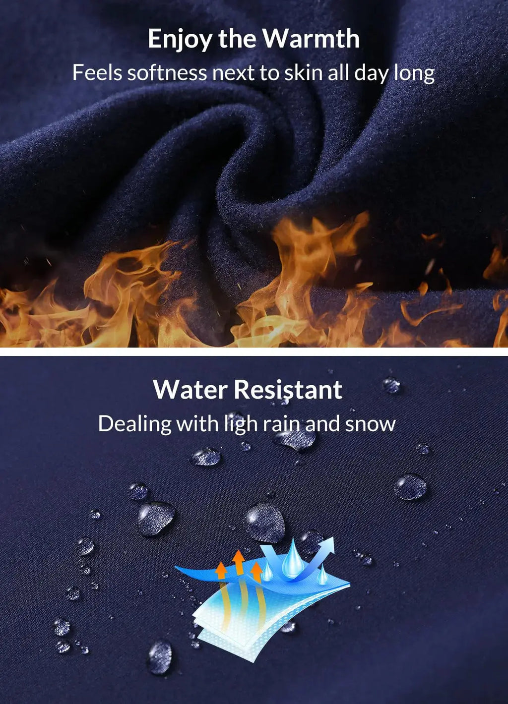 BALEAF Women's Fleece Lined Pants Water-Resistant Sweatpants Winter Thermal Ski Hiking Running Joggers