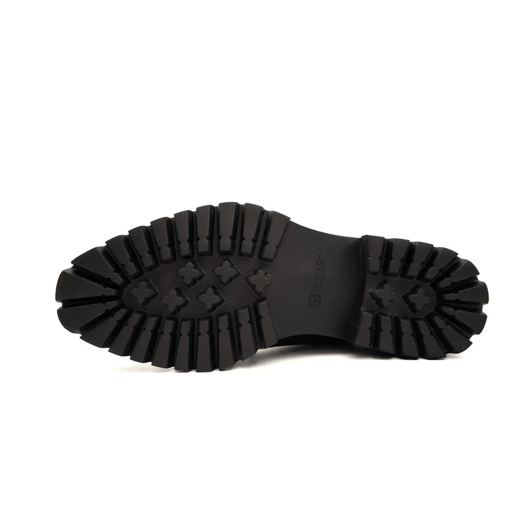 Borwn Burnished Double Monk Boot