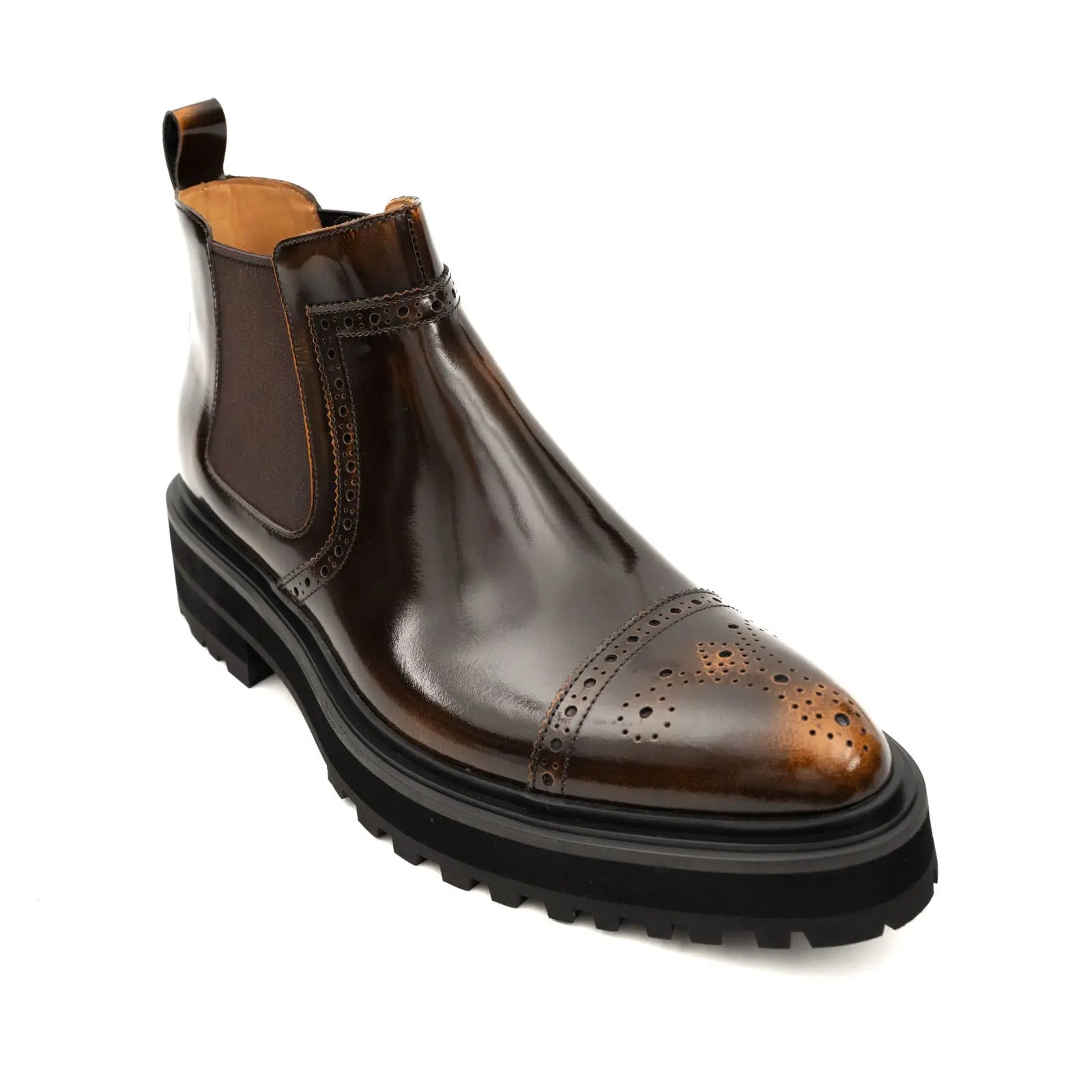 Brogue Platform Chelsea Boot