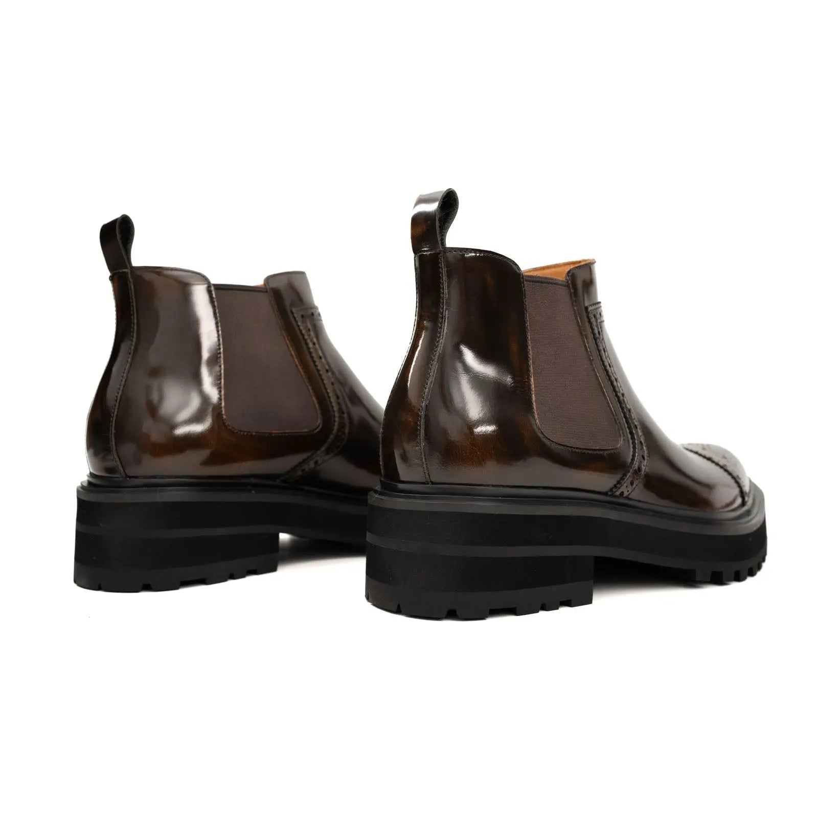 Brogue Platform Chelsea Boot