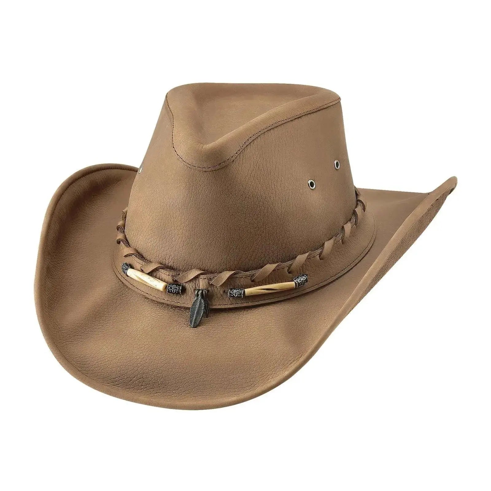 Bullhide Briscoe - Leather Cowboy Hat HatCountry