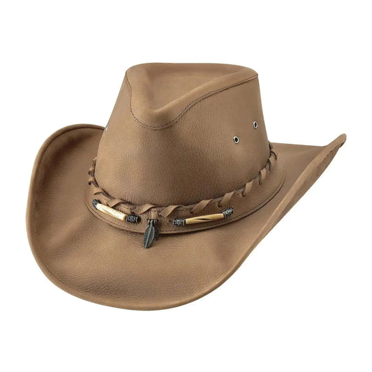 Bullhide Briscoe - Leather Cowboy Hat HatCountry