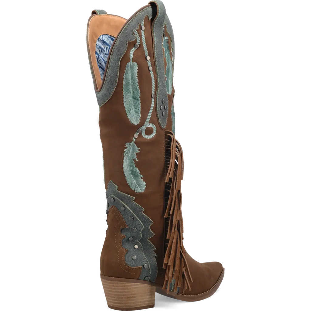 Dingo Dream Catcher - Womens Suede Leather Cowboy Boots HatCountry