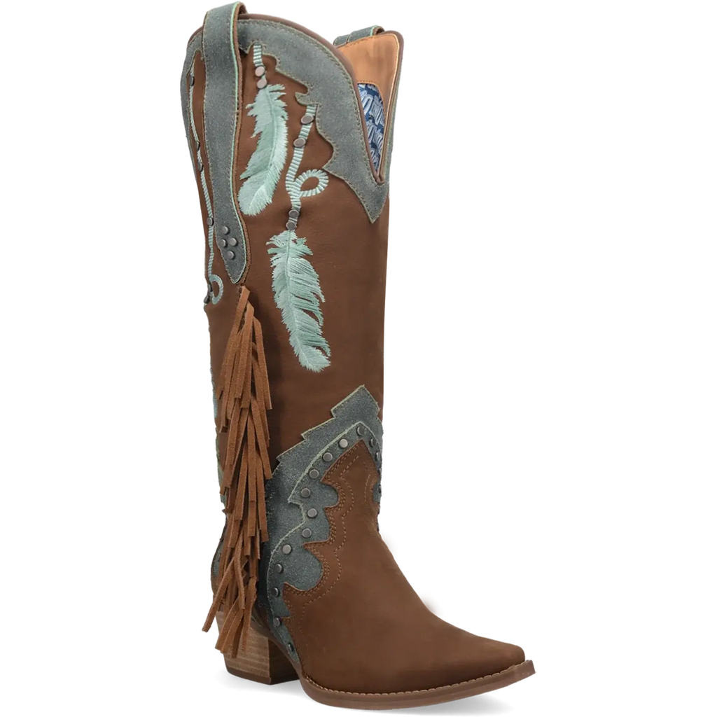 Dingo Dream Catcher - Womens Suede Leather Cowboy Boots HatCountry