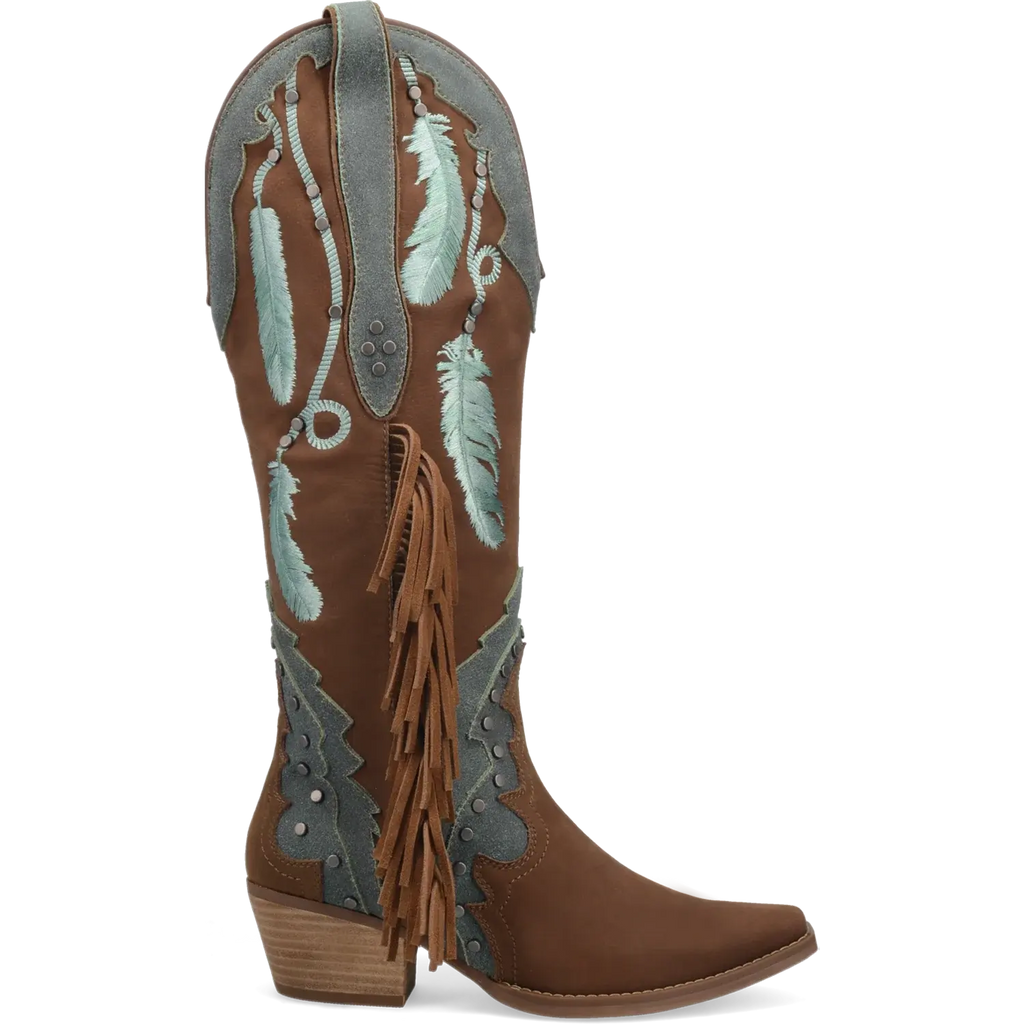 Dingo Dream Catcher - Womens Suede Leather Cowboy Boots HatCountry