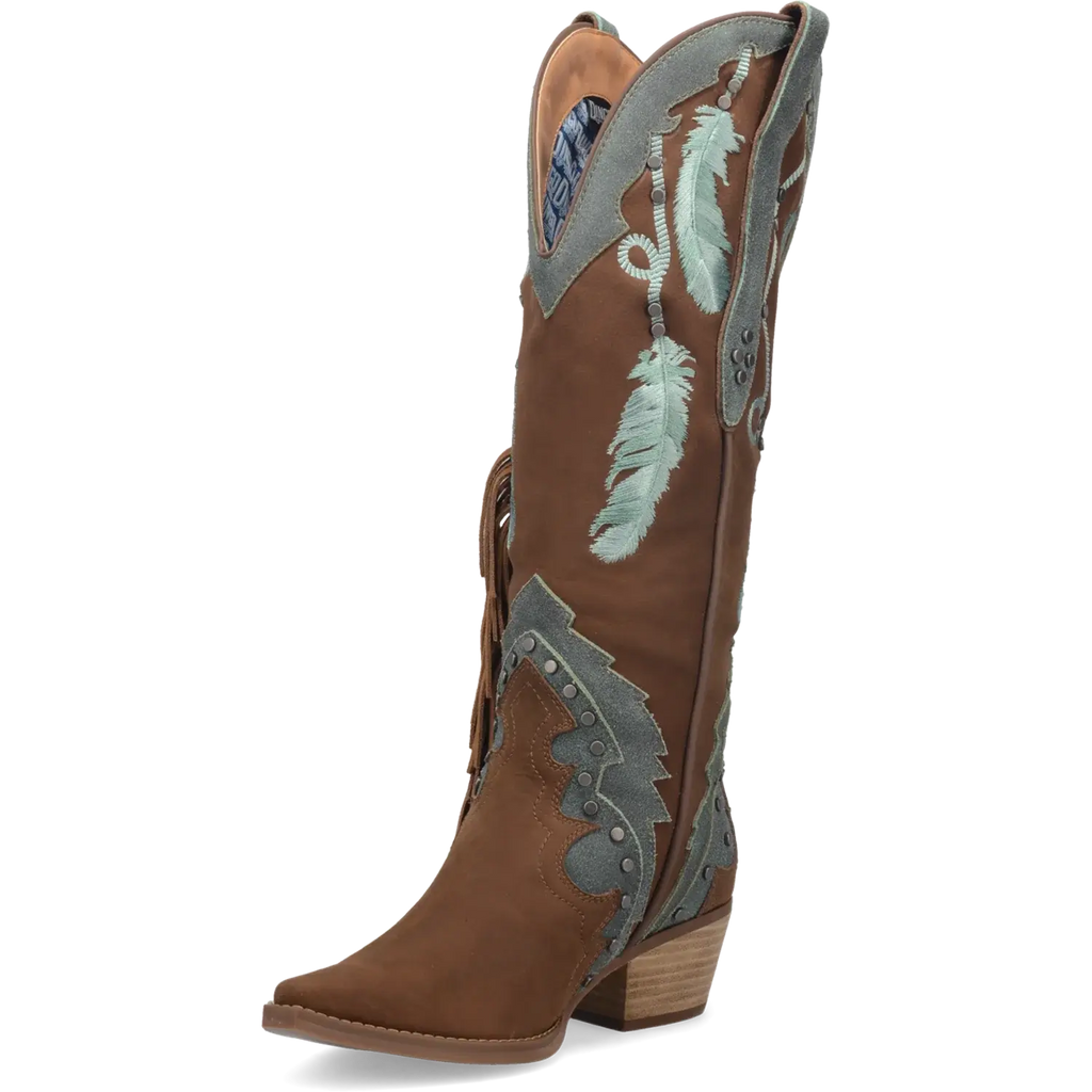 Dingo Dream Catcher - Womens Suede Leather Cowboy Boots HatCountry