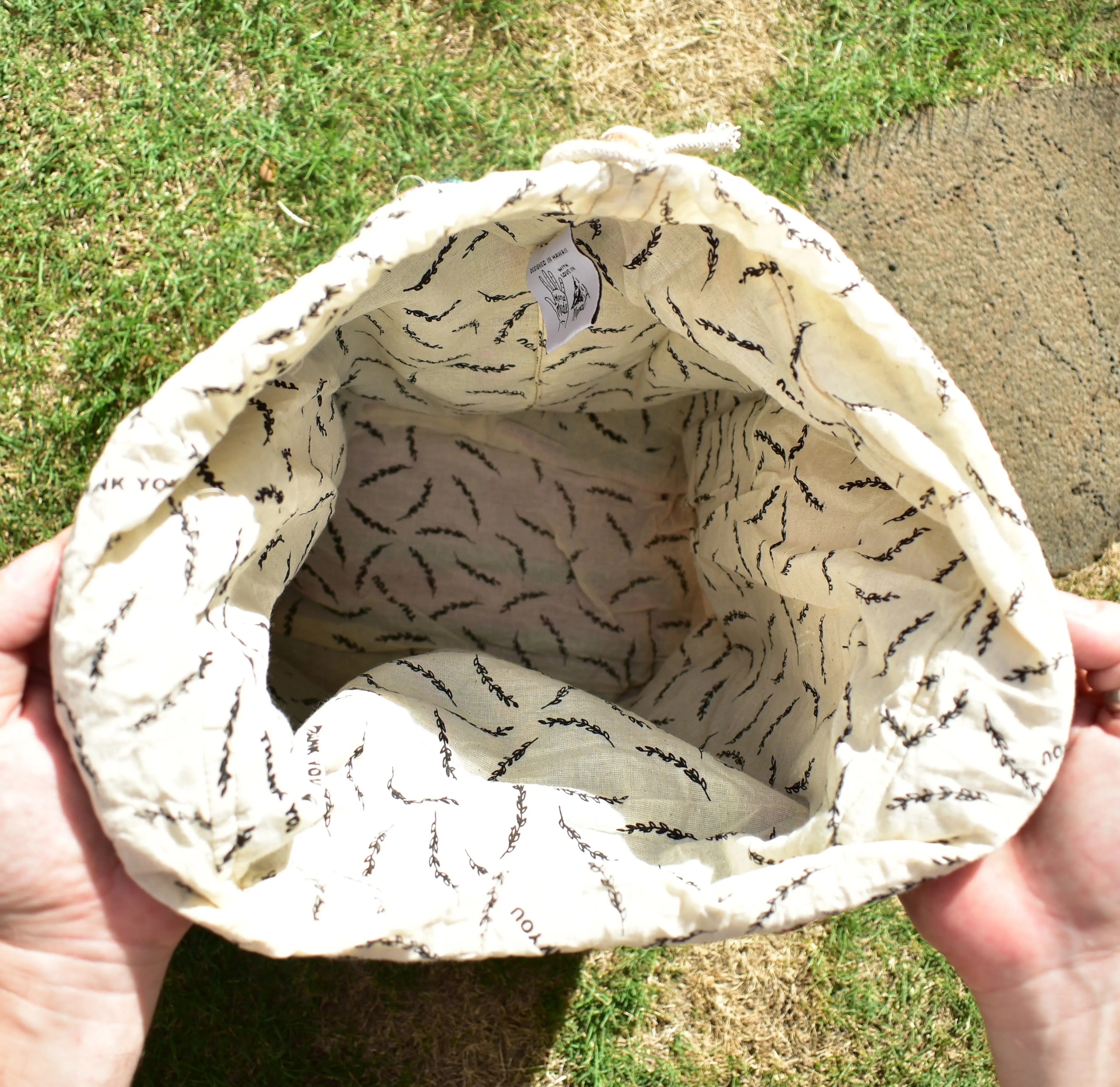 Recycled Travel Backpack Delhi Rice Love