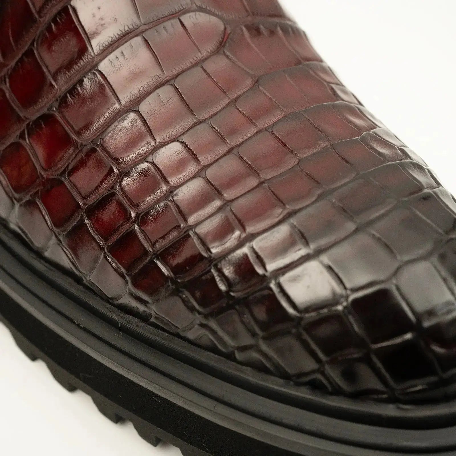 Handmade Nile Croc Chelsea Boots with Buckle DV DIVINCH