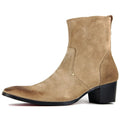 Suede High Heel Chelsea Boots OSSTONE