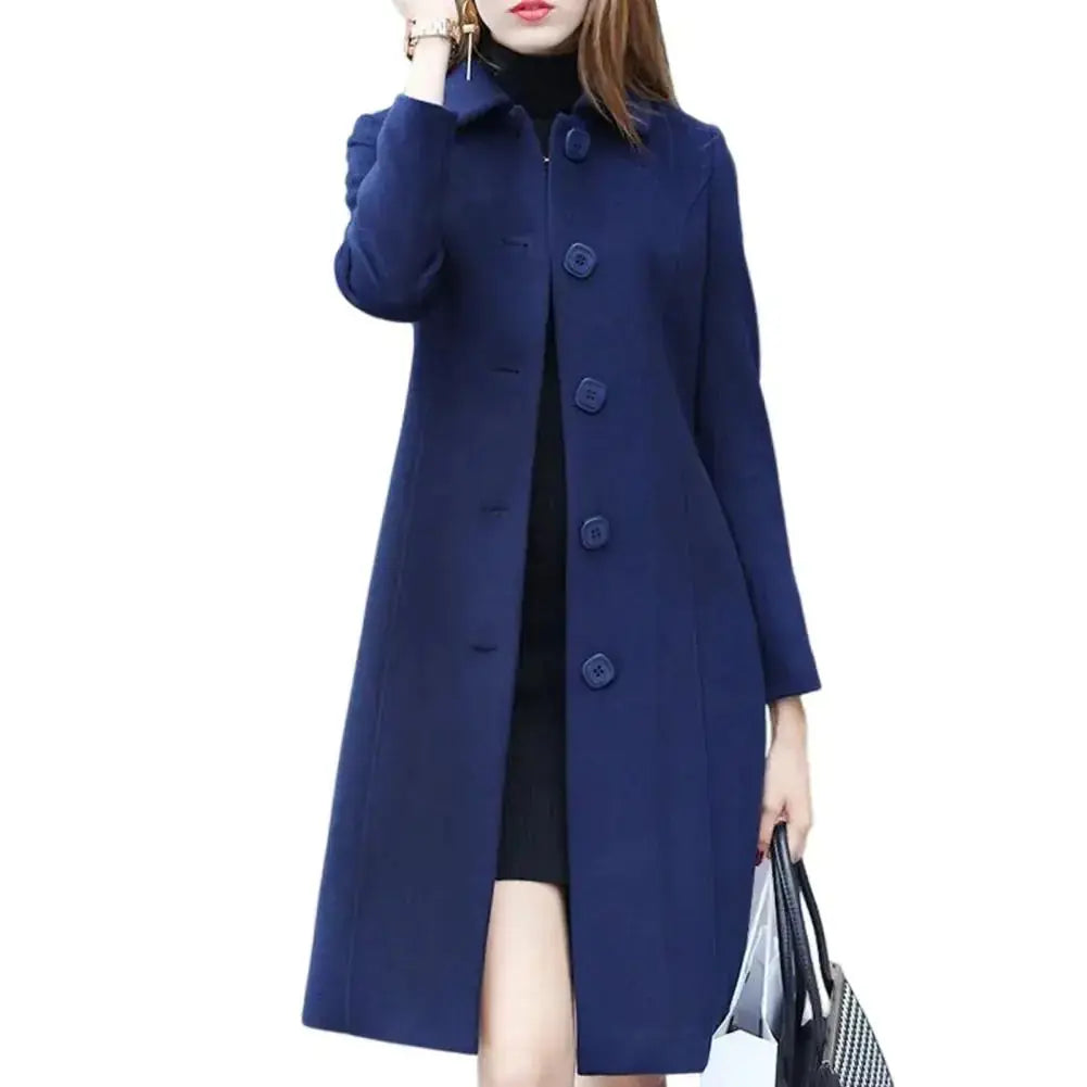 Mid Length Elegant Warm Winter Coat Mimarta